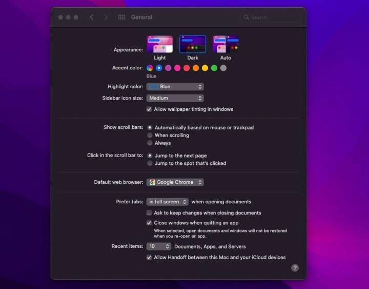 文章:《熄灯：如何在MacOS中打开黑暗模式》_配图
