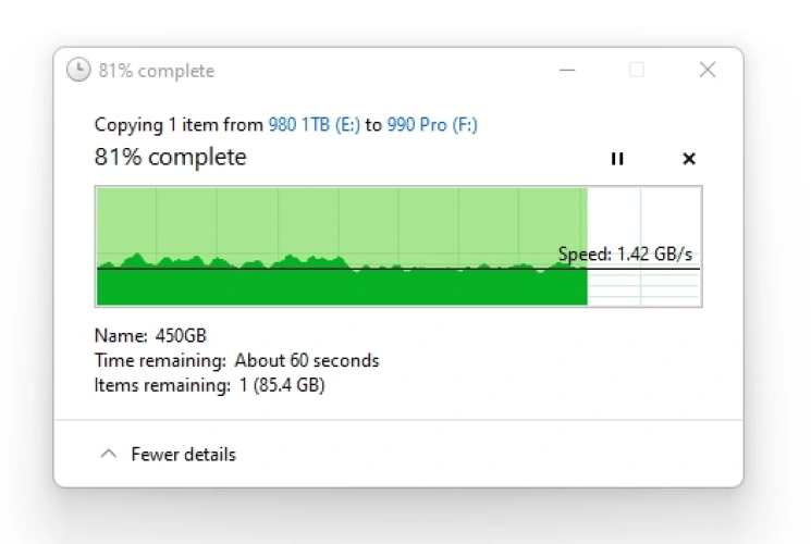 文章:《三星990 Pro固态硬盘回顾：速度超快，但不划算》_配图6