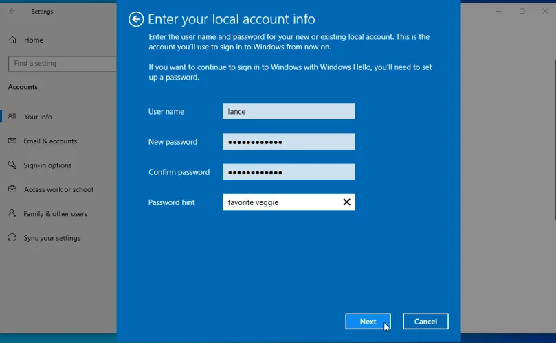 文章:《不需要Microsoft帐户：如何使用本地帐户设置Windows》_配图8