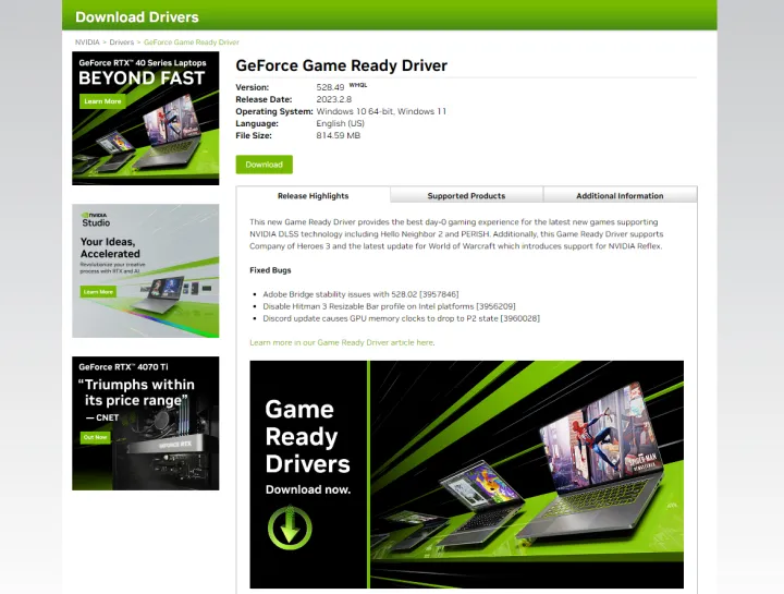 文章:《想要更好的GPU性能吗？立即更新您的NVIDIA和AMD驱动程序》_配图4