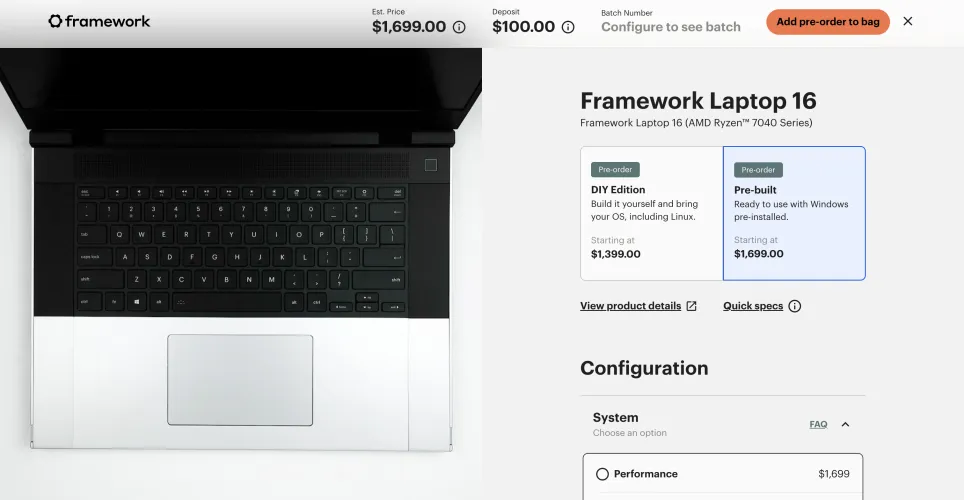 文章:《16英寸框架笔记本电脑价格最终公布，预购开始》_配图1