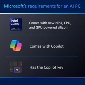 文章:《微软对“AI PC”的定义：NPU和键盘贴纸》缩略图